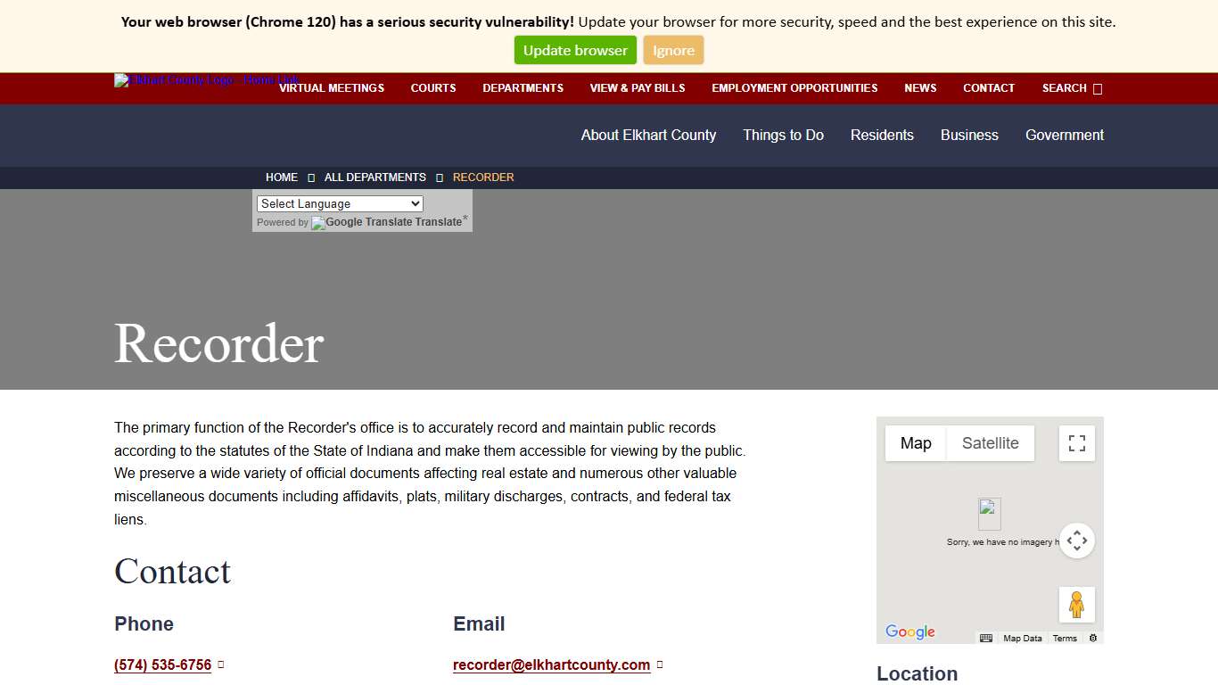 Recorder - Elkhart County