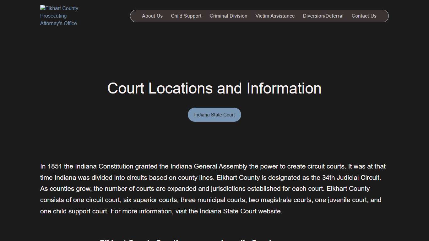 Courts - Office of the Prosecuting Attorney for Elkhart County